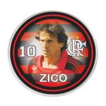 Bot�o do Flamengo - Zico